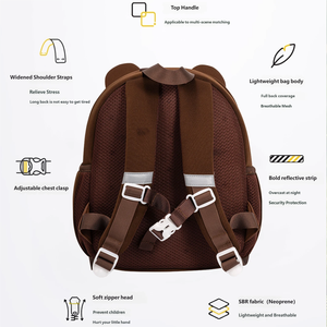 <span class=keywords><strong>Zaini</strong></span> Antifurto Impermeabili in Neoprene con Cartoni Animati per Bambini Piccoli, Asilo e Scuola Materna - Product Image 4