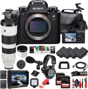 70-200mm F/2.8 II 줌 렌즈 필수품 + SD 메모리 카드를 포함한 키트가 포함된 미사용 A9 III 미러리스 비디오 카메라 - Product Image 1
