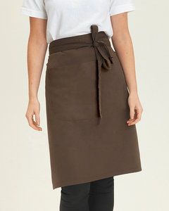 Kitchen Apron Hot Sale Khaki Custom Logo Embroidery Kitchen Apron Kitchen Bar Waiter Half Waist Apron