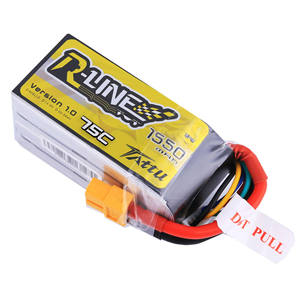 Batería Lipo RC Tattu R-Line 1550mAh 75C 14,8 V de alta velocidad con enchufe XT60 Dron de carreras FPV - Product Image 3
