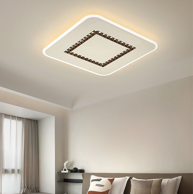 Modern Slim Design Iron & Acrylic 500x500 Surface Mounted LED Ceiling Light for Home Living Room Bedroom