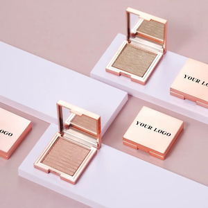 Nuevas llegadas Cara Cuerpo Resplandor Vegano Crueldad Libre Etiqueta privada Oro Rosa Brillo único Bronceador Maquillaje Polvo prensado Resaltador - Product Image 6