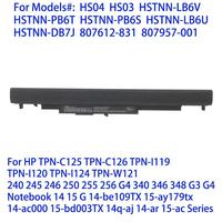 Batterie d'ordinateur portable HS04 HS03 pour HP 250 G4 G5 255 G4 2600mAh, batterie de remplacement CE RoHS de haute qualité, vente en gros
