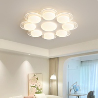 Luminaire suspendu moderne personnalisé pour plafond, style crémeux, lampe de plafond en cristal LED chaude pour chambre à coucher