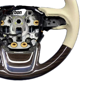 พวงมาลัยหนังแท้ลายไม้สไตล์วินเทจ YTcarbon สำหรับ Continental Nautilus NAVIGATOR อะไหล่ตกแต่งรถยนต์ - Product Image 4