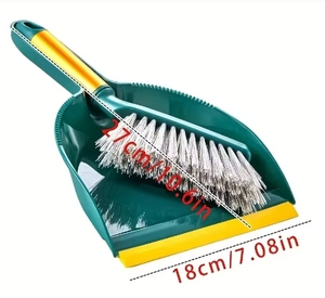 ชุดไม้กวาดตั้งโต๊ะ 1 ชุด, ไม้กวาดขนาดกะทัดรัด, เหมาะสำหรับแปรงตักพลาสติกที่ทนทานในครัวเรือน, ง่ายต่อการจัดเก็บและใช้งาน - Product Image 2