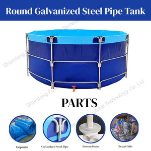 Grands réservoirs d'aquaculture industrielle pour l'élevage de poissons en intérieur, bassins ronds en plastique hors sol pour l'élevage de poissons en extérieur, <span class=keywords><strong>à</strong></span> <span class=keywords><strong>vendre</strong></span> - Product Image 6