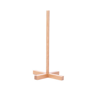 Bamboo <b>kitchen</b> <b>paper</b> towel holder, long solid bamboo roll <b>paper</b> holder, European style household <b>paper</b> roll hanger, <b>paper</b> towel - Product Image 2