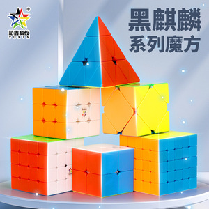 Cubos Mágicos de la Serie Qilin Negra de Yuxin 2x2 3x3 4x4 5x5 6x6 7x7 Pirámide, Juguetes Educativos para Niños de 8 a 13 Años - Product Image 1