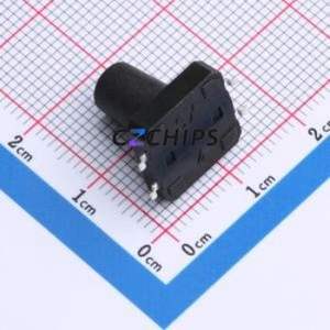 TS016-TBW1FH13.5 Tactile Switch SMD-4P,12x12mm Switch Single Pole Single Throw Round Button 2.5N Vertical Mount - Product Image 2