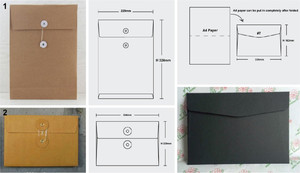 Enveloppe personnalisée de taille A5 A4 avec oeillet et corde pour <span class=keywords><strong>photos</strong></span>/emballage de dossiers papier à utiliser avec logo d'entreprise - Product Image 5