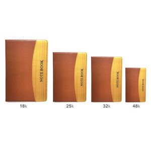 Cahier en <span class=keywords><strong>cuir</strong></span> et bambou écologique Journal personnalisable avec texte de livre de notes parfait pour le bureau, les affaires et l'usage personnel - Product Image 2