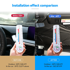 Foldable Car Front Windshield <b>Shade</b> Umbrella <b>Window</b> Cover UV Heat Insulation Visor for Auto Vehicle - Product Image 3