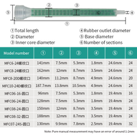 Buse mélangeuse statique verte à connexion baïonnette, tube de mélange 16/24 éléments pour résine époxy bi-composant 50 ml, colle AB