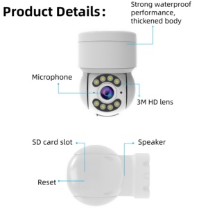 LETONDA Hochauflösende Vollfarb-Nachtsicht-Außen-<span class=keywords><strong>IP</strong></span>-Kamera 360° Panorama Drahtlose Fernüberwachung Cloud-System - Product Image 4