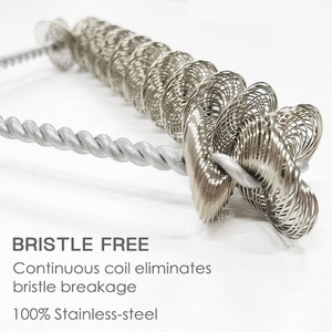 Cepillo para Parrilla <span class=keywords><strong>de</strong></span> 12 Pulgadas con Soporte, Cepillo <span class=keywords><strong>de</strong></span> Limpieza para Barbacoa <span class=keywords><strong>de</strong></span> Acero Inoxidable Resistente, Herramientas <span class=keywords><strong>de</strong></span> <span class=keywords><strong>Cocina</strong></span> para Exteriores, Parrillas <span class=keywords><strong>de</strong></span> Gas/Horno/Carbón, Plástico - Product Image 5