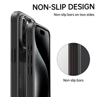 Coque de téléphone antidérapante pour iPhone 16 14 13 12 11 Pro Max, protection intégrale à 360° pour iPhone 16 Pro
