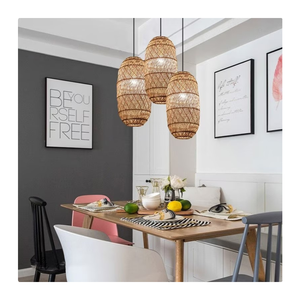 Venta al por mayor nuevo diseño duradero elegante pantalla de ratán luces colgantes de ratán linterna de ratán para decoración de Vietnam - Product Image 5