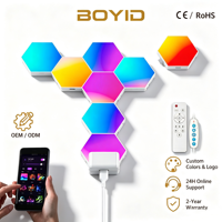 Guirlandes lumineuses LED RGB Boyid Dream Color, bande flexible, connectées par USB, IP65, télécommande, intensité réglable, pour chambre à coucher, rideau