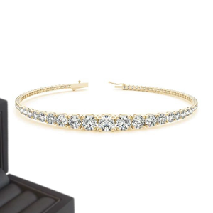 Bracelet en argent sterling 925 avec moissanite, style cubain, bijoux tendance pour tous les jours - Product Image 4