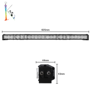Focos LED para Motocicleta <span class=keywords><strong>Calite</strong></span>, 20W, 12-24V, Luz Blanca y Amarilla de Advertencia de Emergencia, Ajuste Universal - Product Image 2