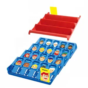 QS Toy Stock 2021 Hot Sale Plastic Funny Guess Who Table Play Board Game Intelligence Family Education For Kid Toy