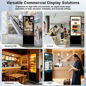 Écran tactile LCD Android 4K de 32, 43, 49, 55, 65, 75, 85 pouces, affichage numérique, kiosque publicitaire, kiosques verticaux sur pied - Product Image 4