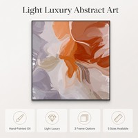 Tableaux Muraux Carrés de Luxe Faits Main, Art Abstrait Texturé sur Toile, Vente en Gros, Grands Tableaux Encadrés Prêts à Accrocher et Objets d'Art Mural