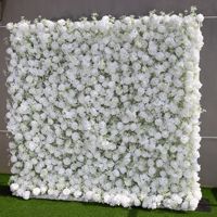 BBGS Rose Blanche et Fleurs Mixtes en Soie (Gypsophile) – Décoration Murale Parfaite pour Mariages et Événements Romantiques – Designs Personnalisés