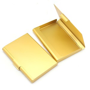Metal Business Card Holder 9.3 Cm X 6.22 Cm Silver Aluminum Alloy Badge Holder For Office And Business Use - Product Image 2