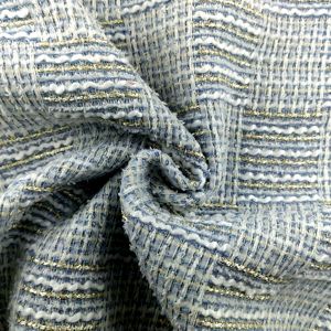 Chine fabricant en gros vérifier la conception 100% polyester tissé tweed <span class=keywords><strong>tissu</strong></span> pour pardessus femme - Product Image 5