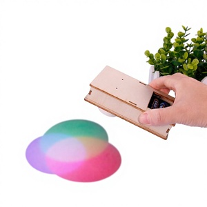Giocattolo Educativo in Legno per Bambini, Mini Esperimento Scientifico, Luci Colorate, Piccola Invenzione Fai-da-Te, Progetto Scientifico, Giocattolo che Cambia Colore - Product Image 1