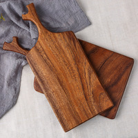 Planche à découper en bois d'acacia en gros, planche à hacher en bois naturel, planche de préparation alimentaire pour la cuisine, usage domestique et en restaurant