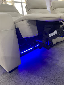 Asientos de Cine en Casa de Lujo, Muebles de Cuero Reclinables Eléctricos con Masaje Congelante - Product Image 5