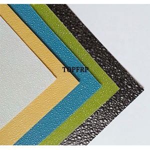 แผ่นไฟเบอร์กลาสแบบนูนลายหินสีดำ FRP แบบกำหนดเองได้ - Product Image 1