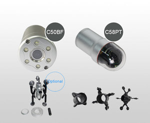 Caméra vidéo endoscopique de petite taille 9 pouces HD avec éclairage LED, angle de champ de 120 degrés, câble de 30 m, compteur de mètres, étanche IP68 - Product Image 6