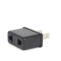 Adaptateur de prise de l'UE vers les États-Unis Adaptateur de voyage européen Euro Type-C vers l'Amérique Plat 2 broches Adaptateur de voyage pour lampe de rasoir de téléphone portable
