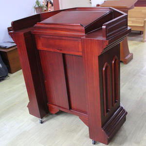 ที่มีคุณภาพสูงไม้คริสตจักร Pulpit การออกแบบคริสตจักรแท่นไม้แท่นโบสถ์ Pulpit สำหรับขาย - Product Image 5