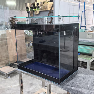 <span class=keywords><strong>75</strong></span>ガロン小型卓上水槽、LEDランプと背面フィルターシステム付き、オフィスや家庭用、植物付き水槽 - Product Image 1