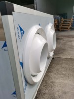 Unité de traitement d'air (UTA) industrielle sur mesure anti-corrosion à montage au plafond avec moteur AC et filtre haute efficacité, buse de jet