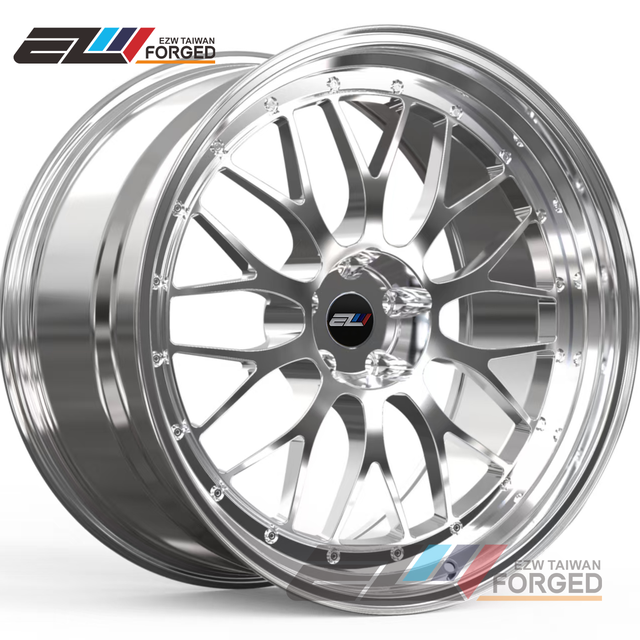 EZW Custom 2-Piece 18 19 20x10 22x10 24x12 Inch Passenger Car Wheels 5x112 5x120 5x114.3 Forged Car Rims Polished Classic Style