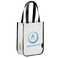 Sac non tissé personnalisé adapté aux articles de usage quotidien, petit sac de shopping laminé