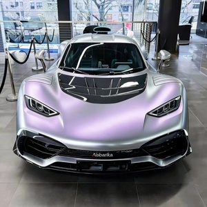 Pellicola per Car Wrapping 2025 Nuova Generazione in PET Satinato Argento Viola di Alta Qualità, Protezione Vernice Senza Residui - Product Image 2