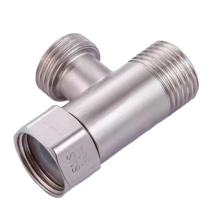 Переходник для туалета G1/2 T-клапан <span class=keywords><strong>304</strong></span> медный для ванны Биде Распылитель душ для подключения углового клапана шланг кран продукт для ванной комнаты - Product Image 1