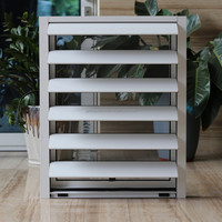 Région sud-africaine cadre en alliage d'aluminium antivol stores verticaux en verre écrans gris pour hôpitaux appartements persienne roulant