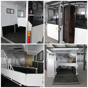 2024 4-Horse Gooseneck Standaard Transport Paardentrailer Met Woonruimte Gegalvaniseerd Laadwagen - Product Image 6