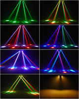 Lumière de tête mobile à double tête 80W, effet de faisceau LED RGBW DMX512 pour DJ, performance, fête, événement