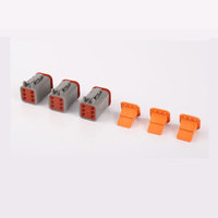 Conector Impermeable Gris de 6 Pines DT06-6S, Carcasa de Nailon, Contactos de Cobre Estañado, Adaptador IP67 para Automóvil, Camión, Motocicleta
