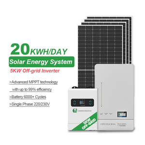 ระบบพลังงานแสงอาทิตย์ไฮบริดแบบออฟกริด EnergyCreative 3KW 5KW พร้อมระบบ MPPT สำหรับบ้านพักอาศัย  ระบบพลังงานแสงอาทิตย์สำหรับใช้ในบ้าน  แบตเตอรี่ 10 กิโลวัตต์ชั่วโมง - Product Image 3