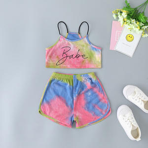 Conjuntos de Ropa para Niñas Pequeñas, Invierno 2021, Vestido Infantil de Boutique, 3 Piezas, Poliéster y Algodón, Tie Dye, Manga Larga - Product Image 6